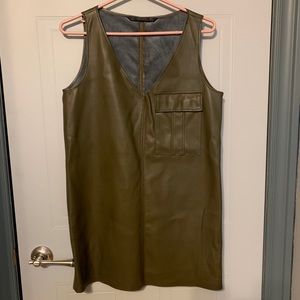 Zara Trafaluc olive green dress